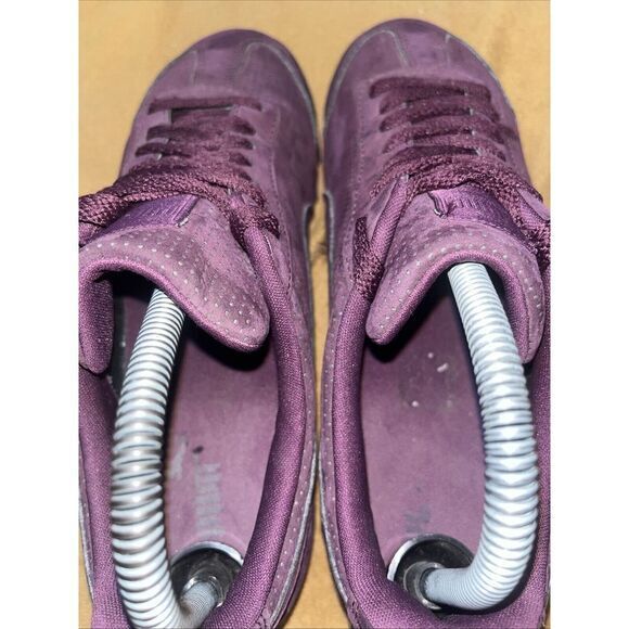 Puma Roma Mono Translucent Suede Sneakers Womens 6.5 Purple Clean Rare Shoes Gym - Picture 6 of 16